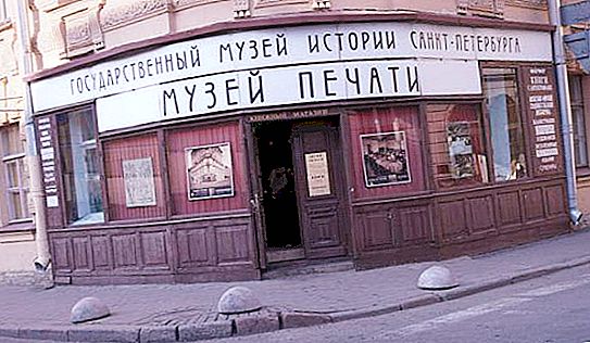 Museum of Printing em São Petersburgo: endereço, fotos e comentários