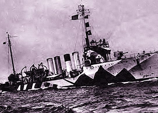 Stort og lille anti-ubåd skib