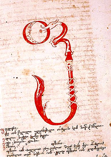 Georgisk skrift: funktioner, historia och ursprung, exempel