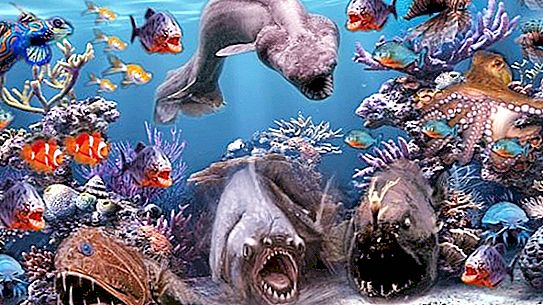 海洋动物：名称和类型