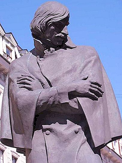 Monument till Gogol i St Petersburg: skapelsens historia
