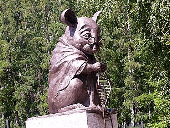 実験用マウスの記念碑-ノボシビルスクで最も独創的なジュエリーの1つ