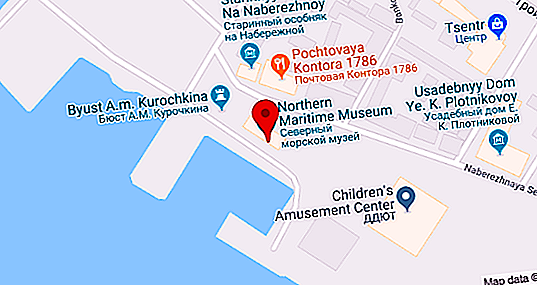 Šiaurės jūrų muziejus Archangelske: ekspozicijos, gatvės eksponatai, apžvalgos
