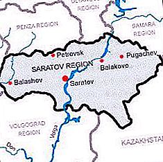 Befolkningen och området i Saratov-regionen. Områden och städer
