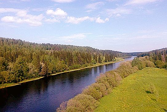 Ukhta River: geography, fishing