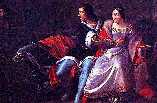 Francesca da Rimini: historiallisia tosiasioita, kuva kirjallisuuden, maalauksen ja musiikin teoksissa