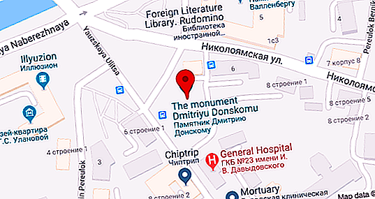 Går i Moskva: et monument til Dmitry Donskoy