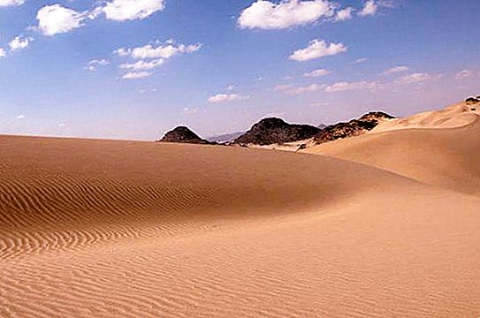Desierto de Nubia: flora, clima, descripción