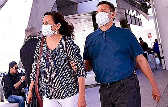 Kontrollerad: i Los Angeles blev en flygplatsanställd som kontrollerade temperaturen på passagerare sjuk av ett koronavirus