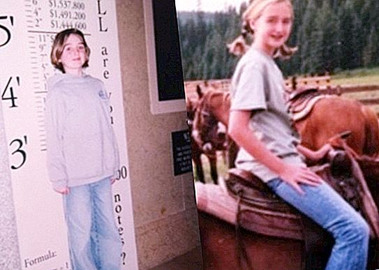 The girl at school was teased by a giraffe. Many years later, everyone dreams of taking a photo with her