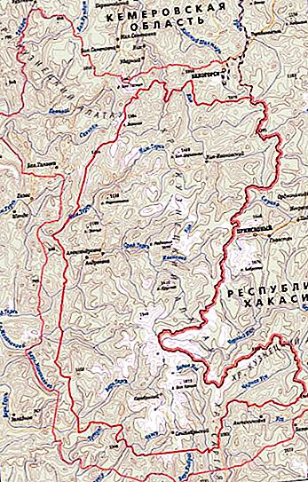 Kusnezk Alatau. Kusnezk Alatau - Reserve. Karte, Foto