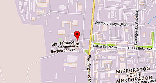 Istana Olahraga Serikat Buruh di Nizhny Novgorod: acara, lokasi, tata ruang aula