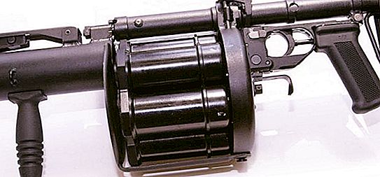 El llançador de granades "Bulldog": característiques del dispositiu i rendiment