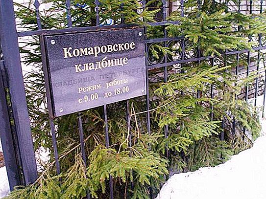 Komarovskoye νεκροταφείο στην Αγία Πετρούπολη