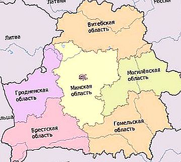 Bielorusko: oblasť, počet obyvateľov, mestá