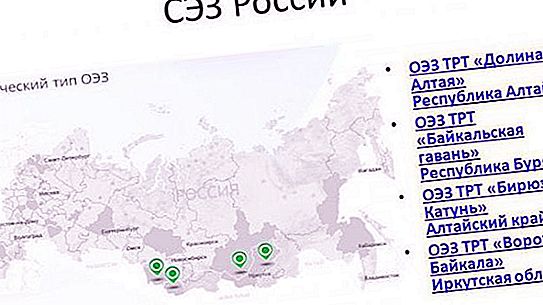 Zones econòmiques especials de Rússia: Descripció