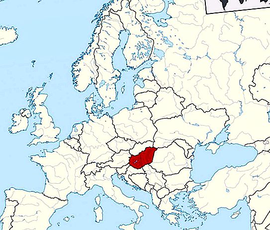 Het gebied van Hongarije, de geografische ligging en de bevolking