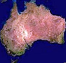 Area alami Australia - banyak gurun dan sedikit hutan
