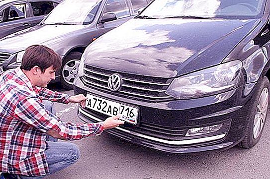 Número da placa do veículo: 116 região russa e outras designações