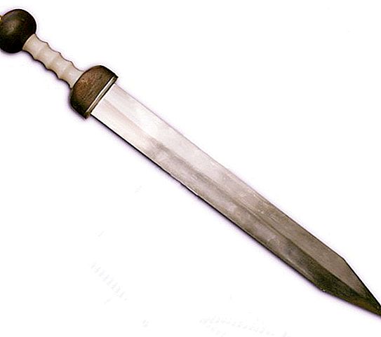 Roma kılıcı "Gladius": tarih ve silahların tanımı