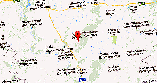 Bobrovsky okres Voroněž: geolokace, populace, ekonomika