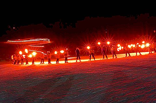 What are torchlight processions?