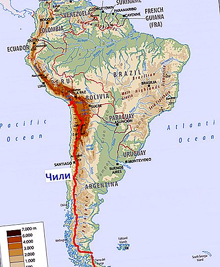 Şili'deki Dağlar: isim ve maksimum yükseklikler