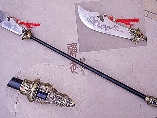 Kitajsko robljeno orožje guan dao: opis, značilnosti, zgodovina in zanimiva dejstva