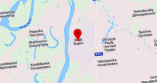 Bashkir city Birsk: popolazione e storia