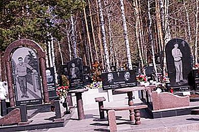 Hroby banditů 90. let: foto. Hroby banditů "Uralmash." Památky na hrobech banditů
