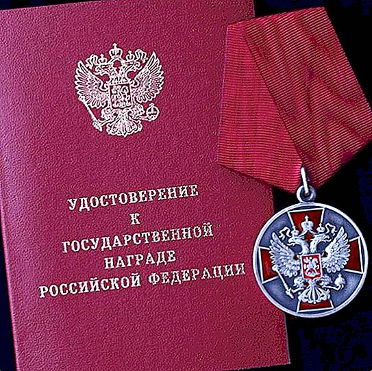 Medaille en orde "Voor verdiensten aan het vaderland"