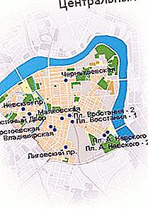 Centralno okrožje, St. Petersburg: trdni kontrasti