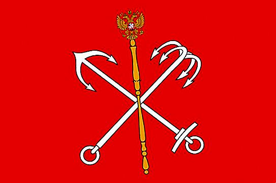 Znak a vlajka Petrohradu