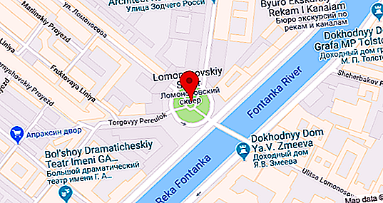 Petersburg-vandring: Lomonosov-plassen