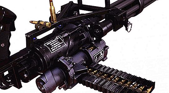 多管机枪M134“ Minigun”（M134 Minigun）：描述，规格