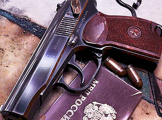 Hoveddelene i Makarov-pistolen og deres formål