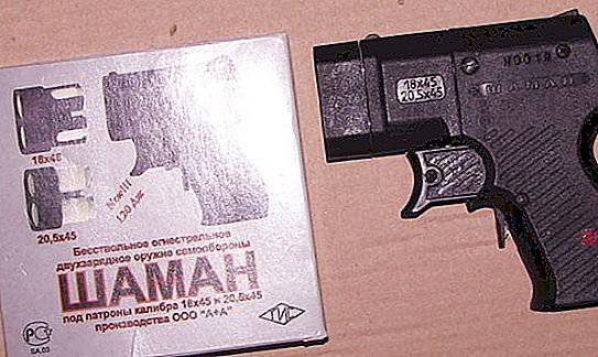Pistole "Shaman": apraksts, specifikācijas un pārskati