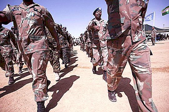南非军：组成，武器。 南非国防军
