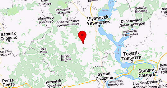 Rieky Ulyanovsk: zoznam, podmienky prostredia, foto