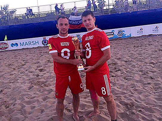 Yuri Kotov: plaj futboluna geçen profesyonel bir futbolcunun kariyeri