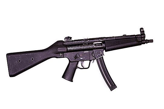 Mašina MP5: aprašymas su nuotraukomis, specifikacijos ir šaudymo sritis