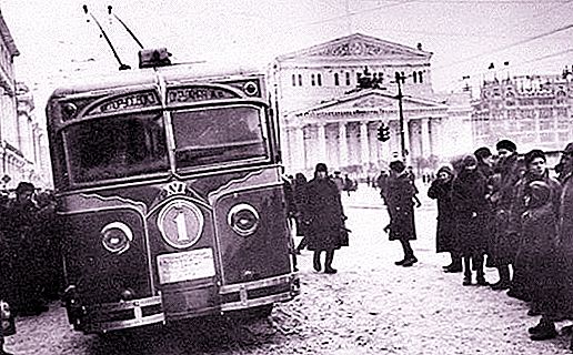 Moskovski trolejbusi: zgodovina poti