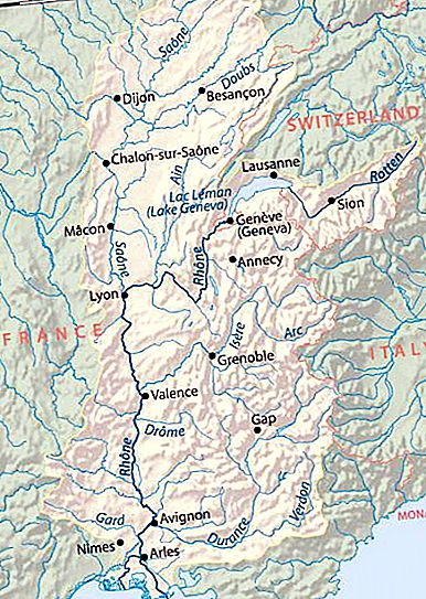 نهر الرون: الوصف والميزات والصورة