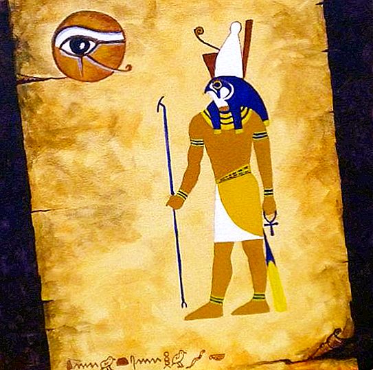 God van Horus is de grote beschermheer van de farao's