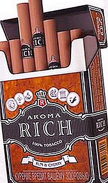 บุหรี่ "Aroma Rich": คุณลักษณะการผลิตประเภทและรสนิยมรีวิวจากผู้บริโภค
