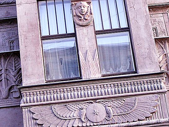 Egyiptomi ház Szentpéterváron, a Zakharyevskaya utcán: leírás és fénykép