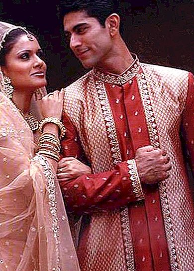 Indian clothes - male and female. Indian national clothes