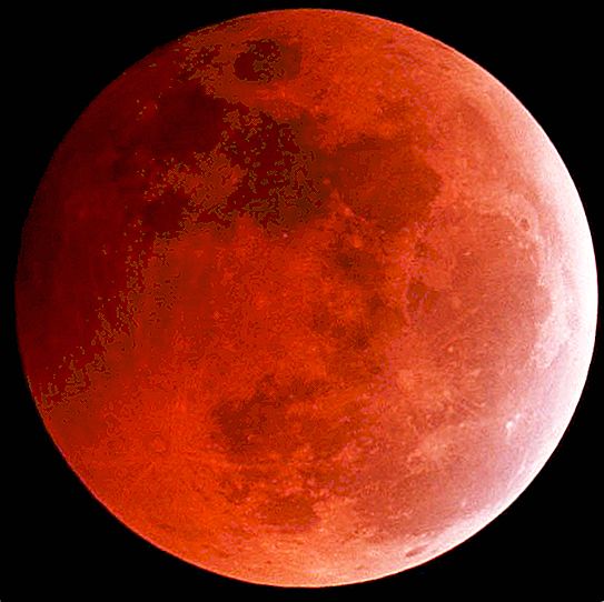 Hvorfor er månen rød under soloppgang eller solnedgang?