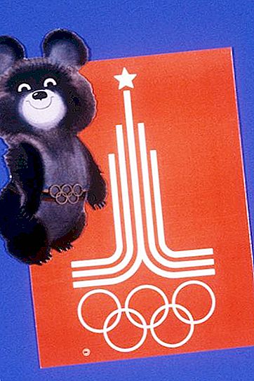 Olimpiskais lācis kā 1980. gada vasaras olimpisko spēļu simbols un amulets