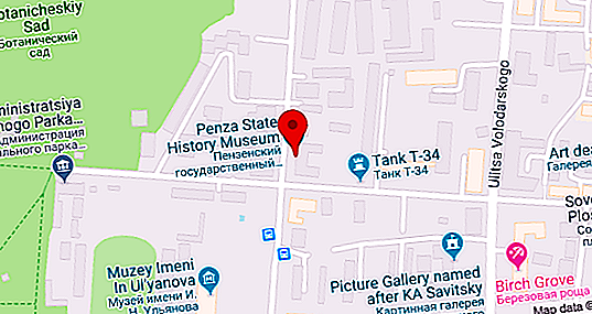 Penza osariigi kohalik muuseum: ajalugu, kirjeldus, foto